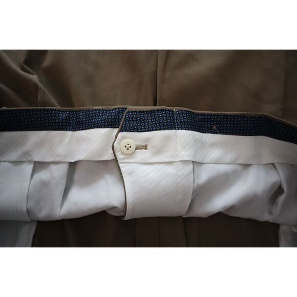 Lauren Ralph Lauren Men's Sz 46x30 Tan UltraFlex Wool Blend Dress Pants - Picture 3 of 6